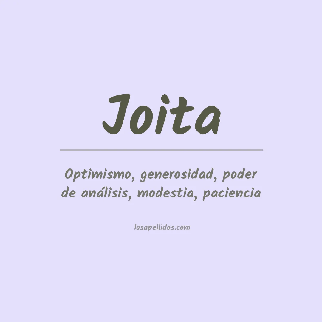 Apellido Joita