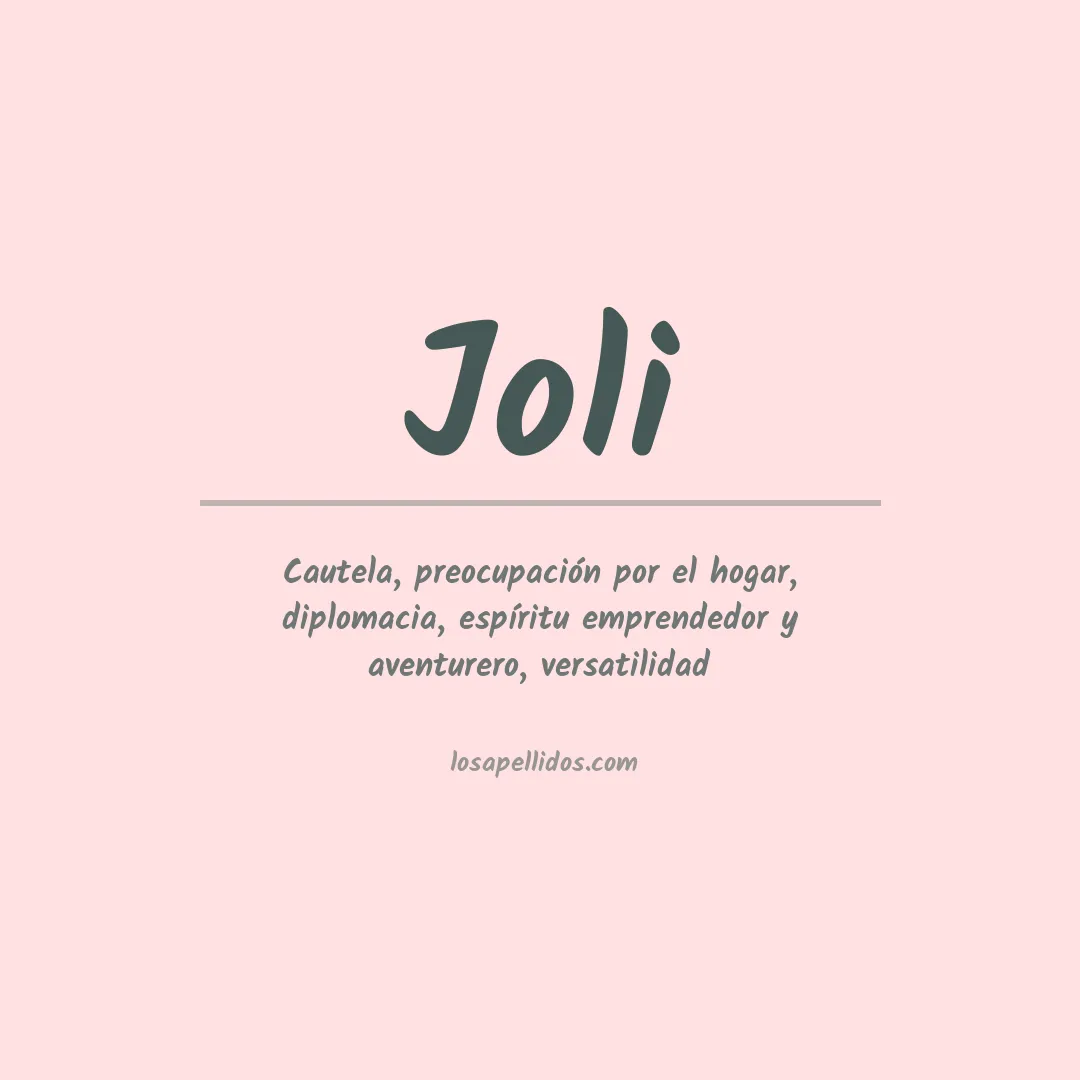 Apellido Joli