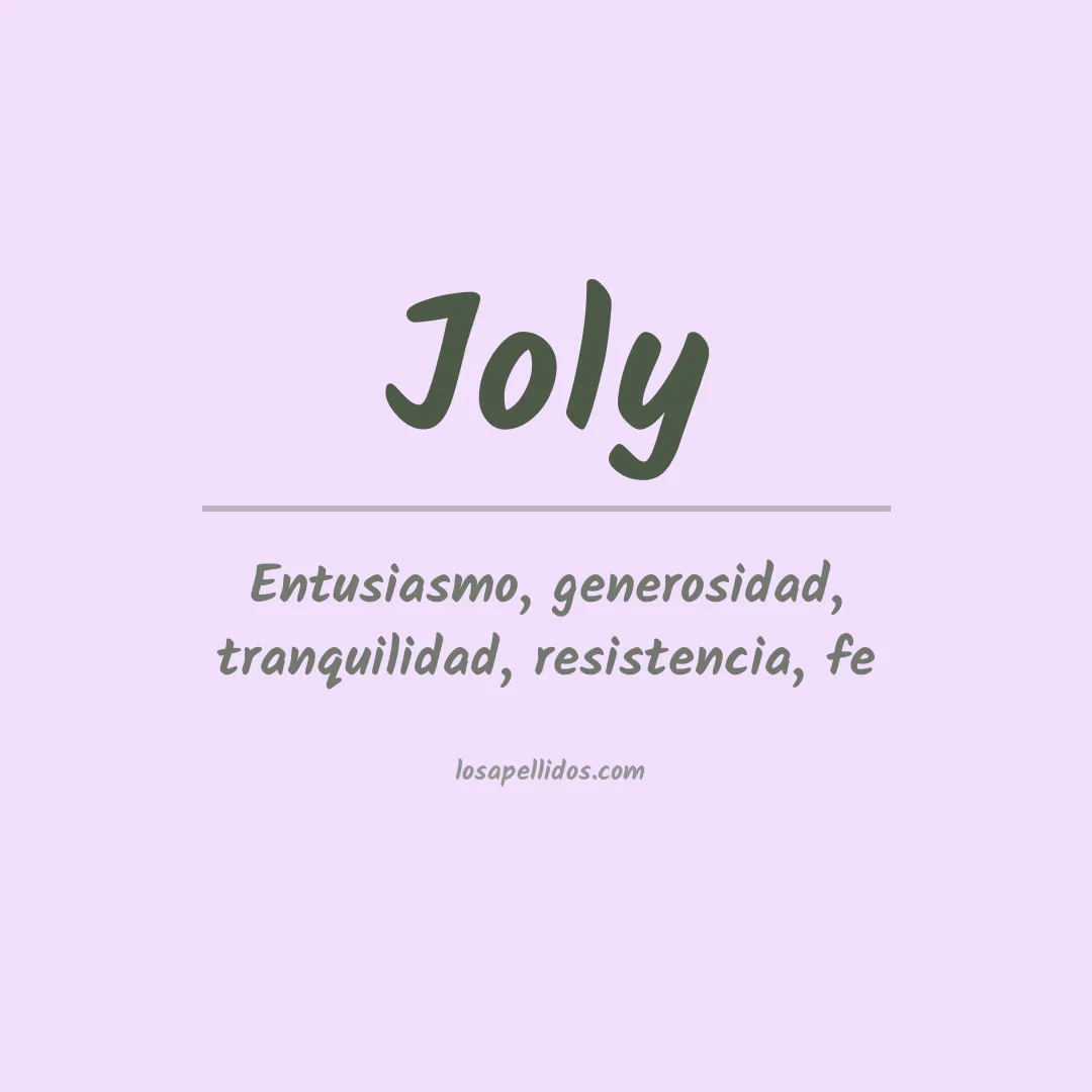 Apellido Joly