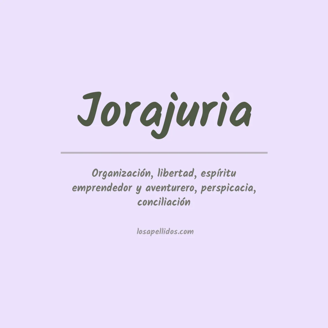 Apellido Jorajuria