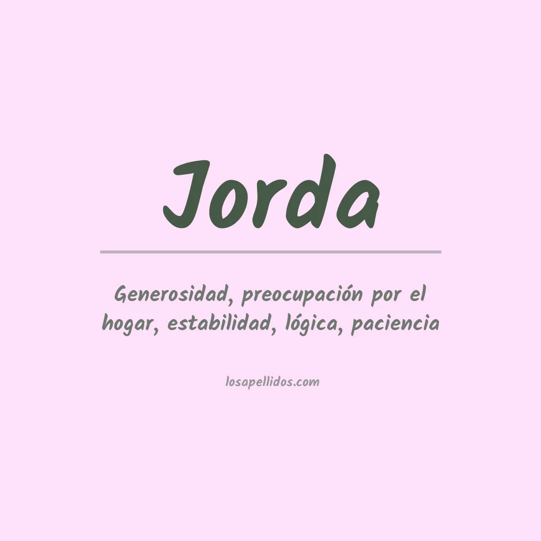 Apellido Jorda