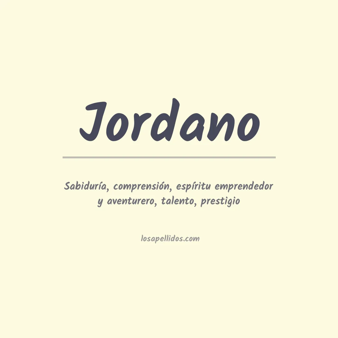 Apellido Jordano