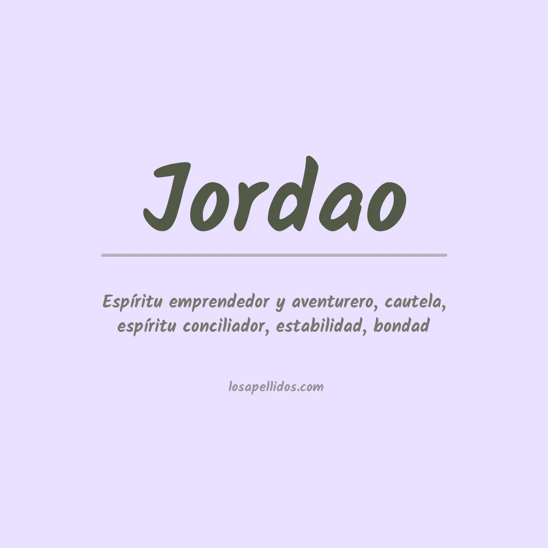 Apellido Jordao