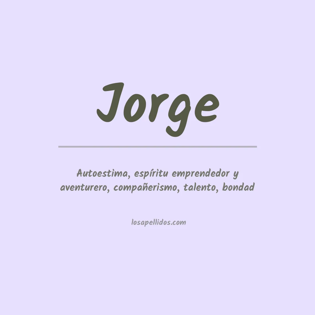 Apellido Jorge
