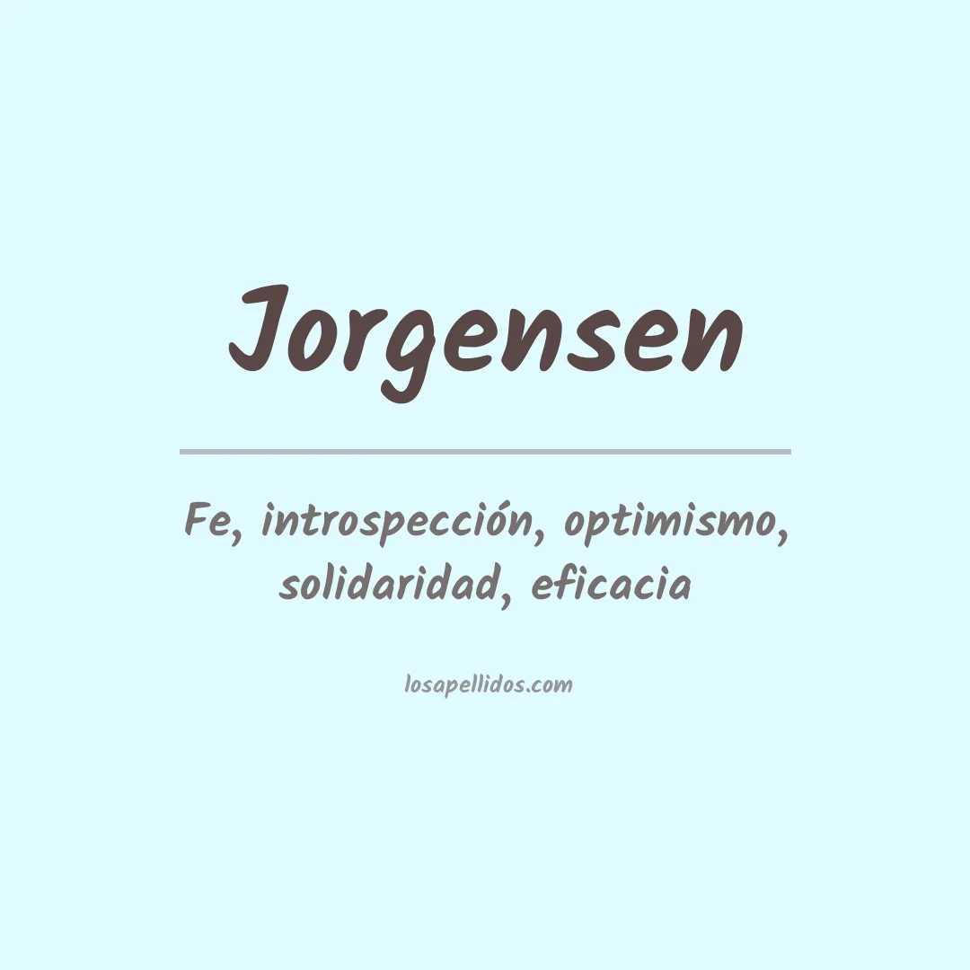 Apellido Jorgensen