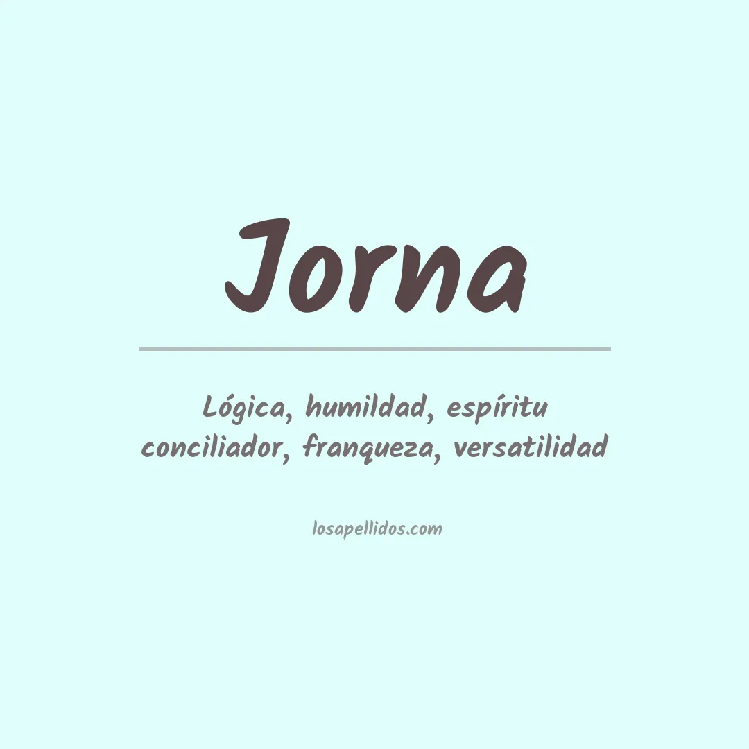 Apellido Jorna