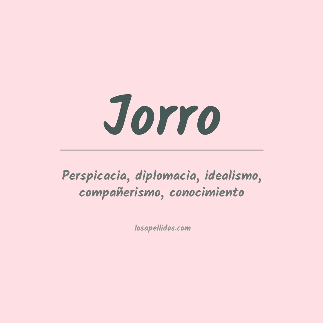 Apellido Jorro