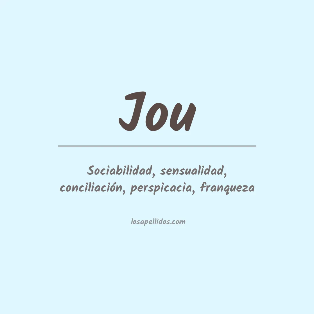 Apellido Jou