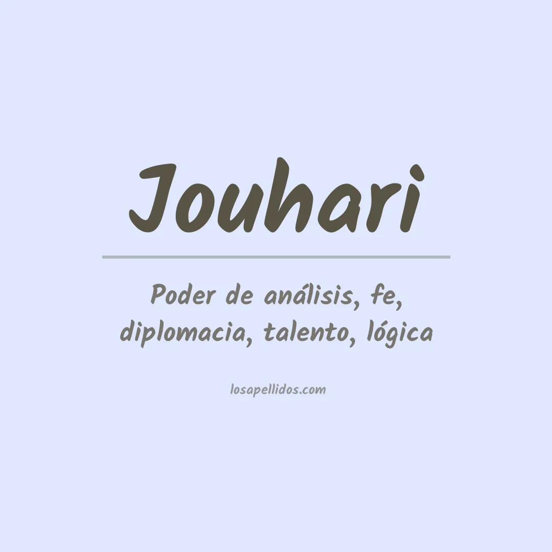 Apellido Jouhari