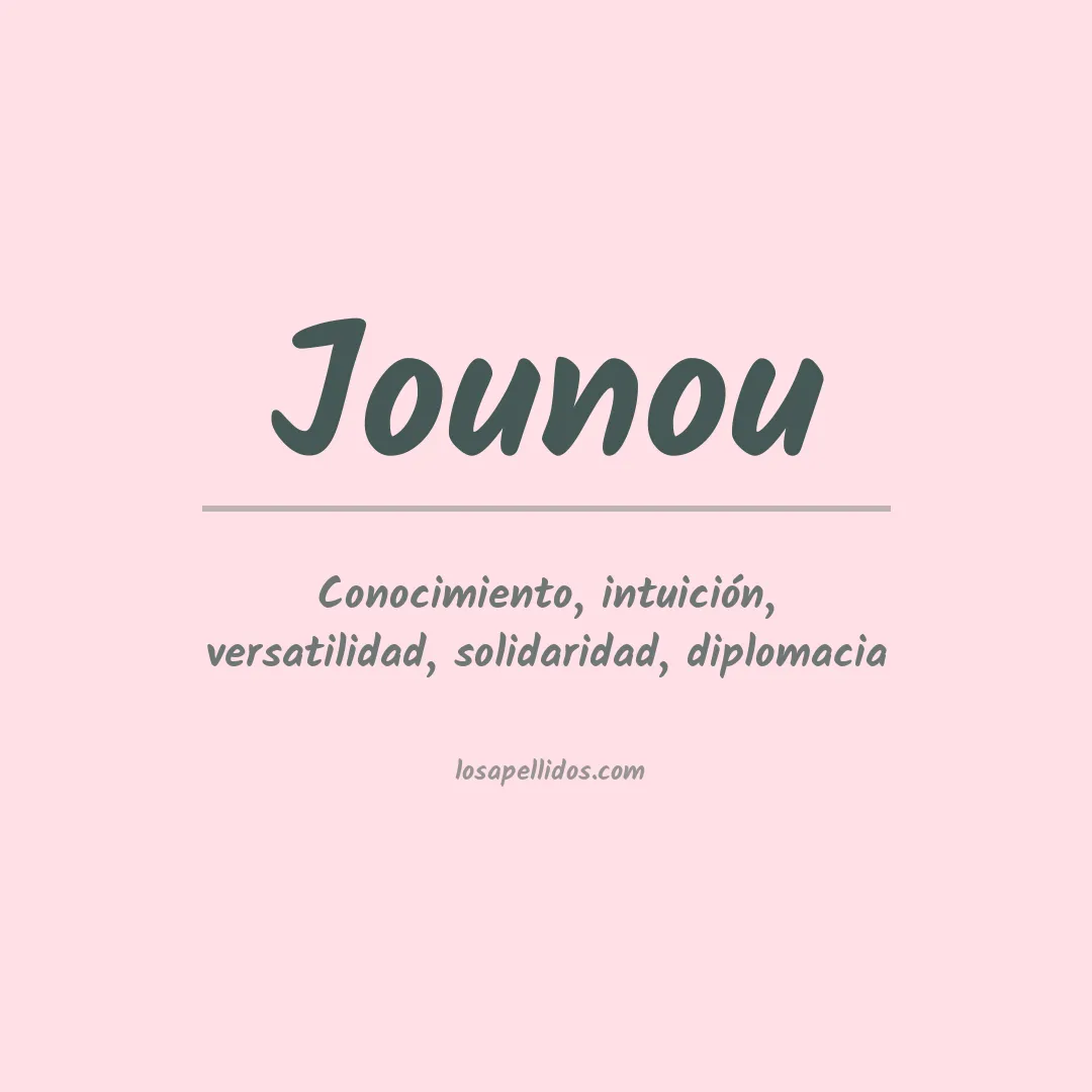 Apellido Jounou
