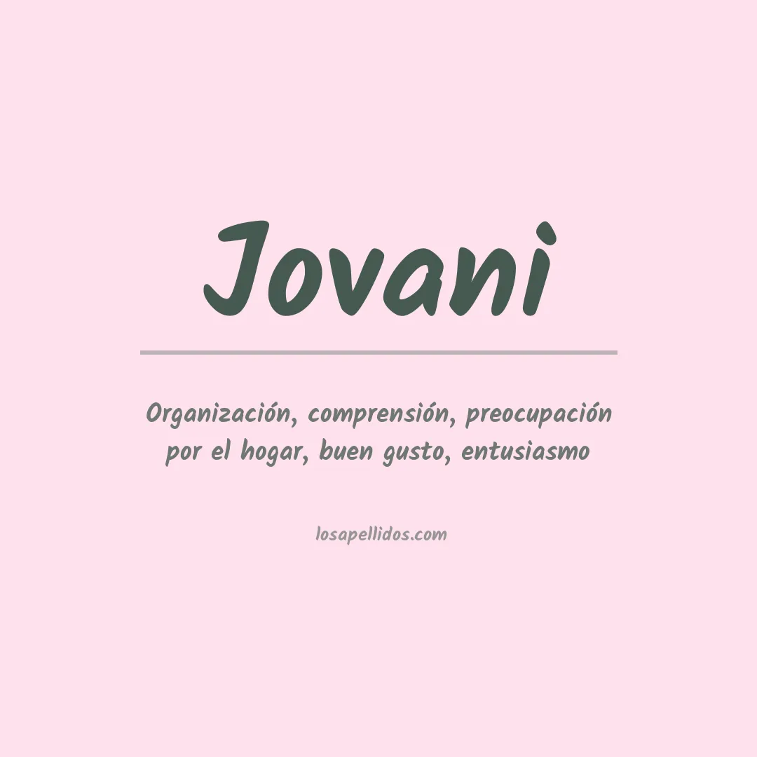 Apellido Jovani