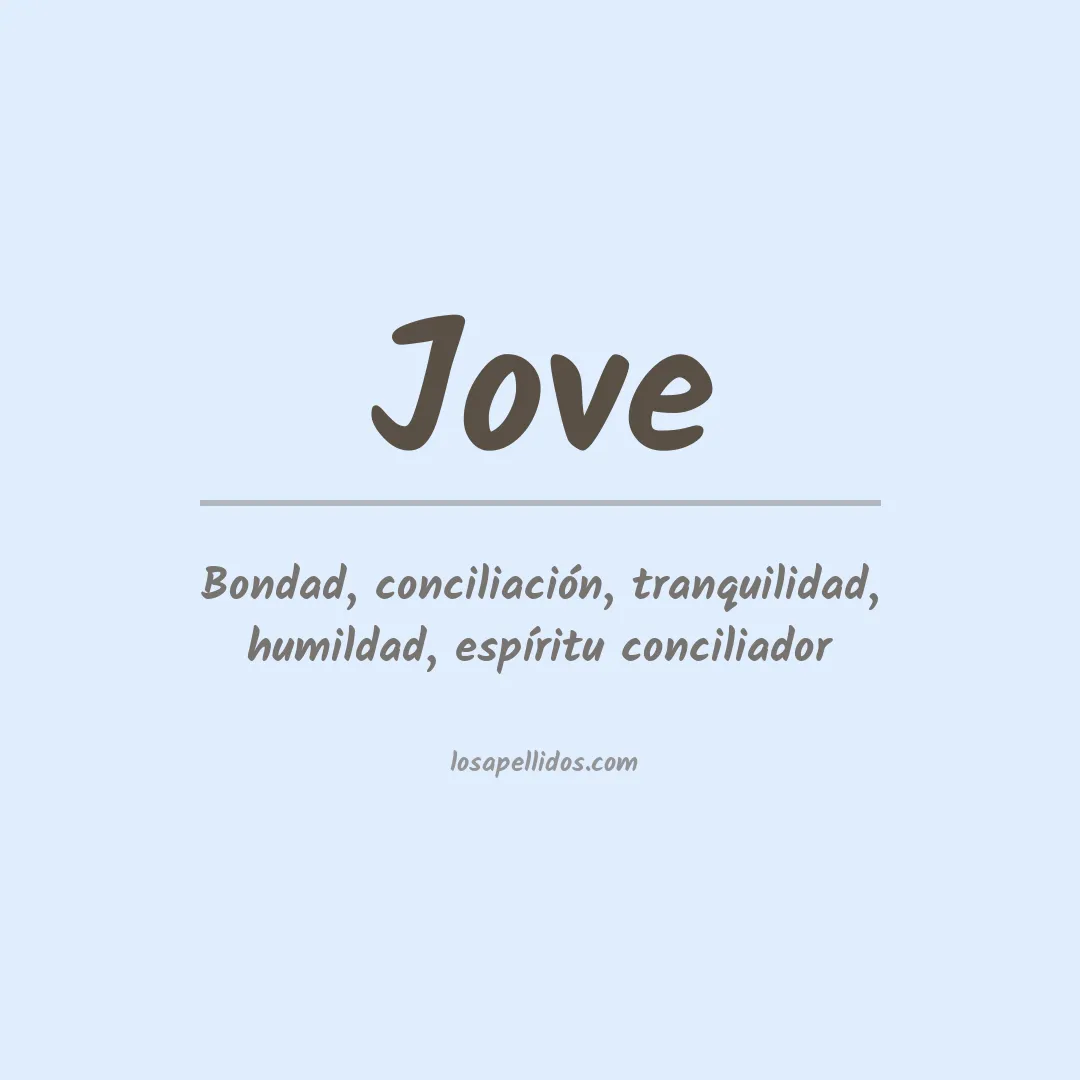 Apellido Jove