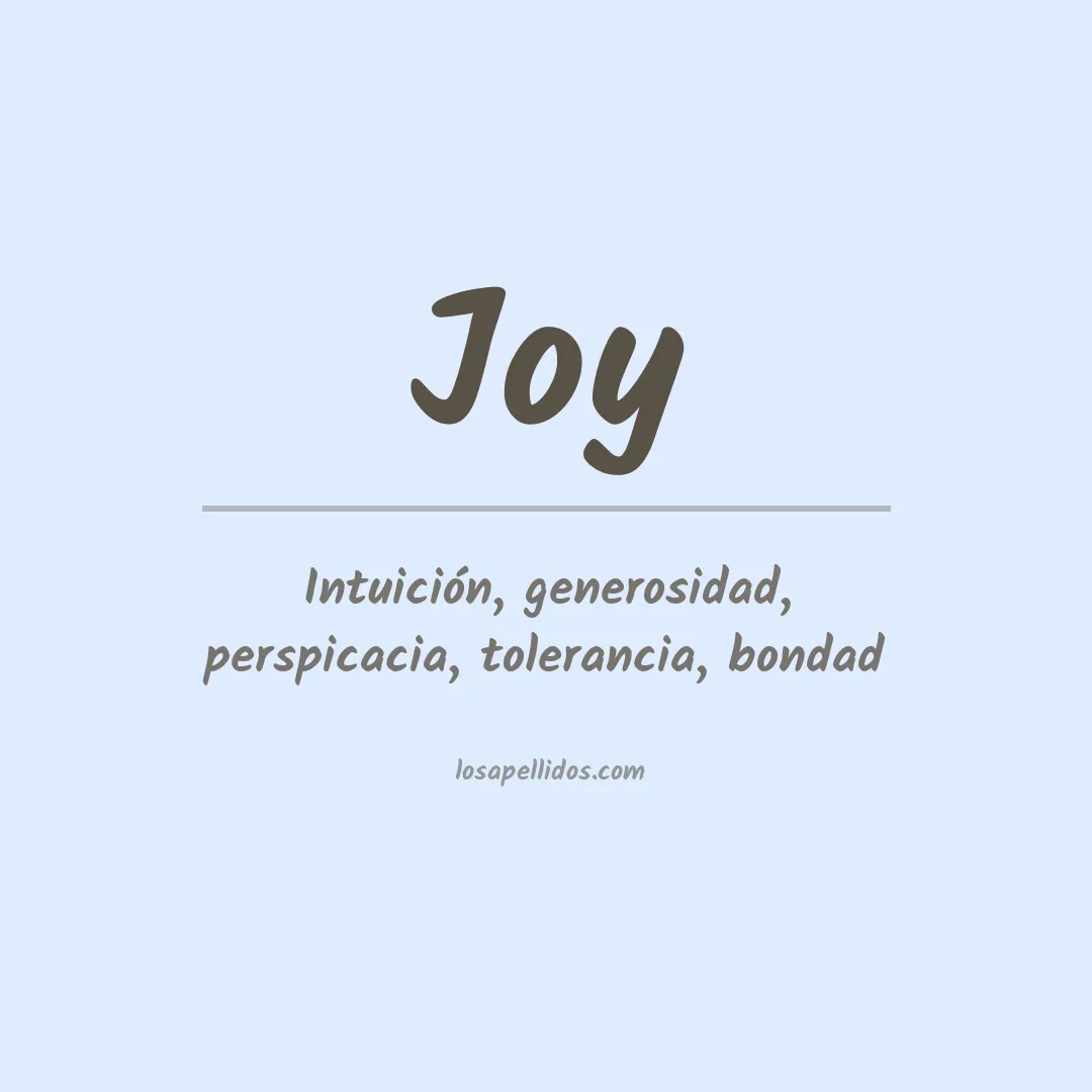 Apellido Joy