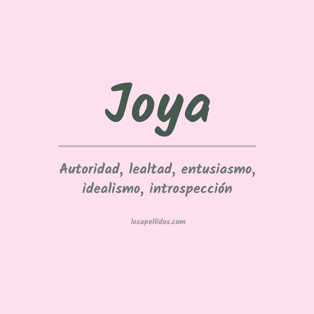 Apellido Joya