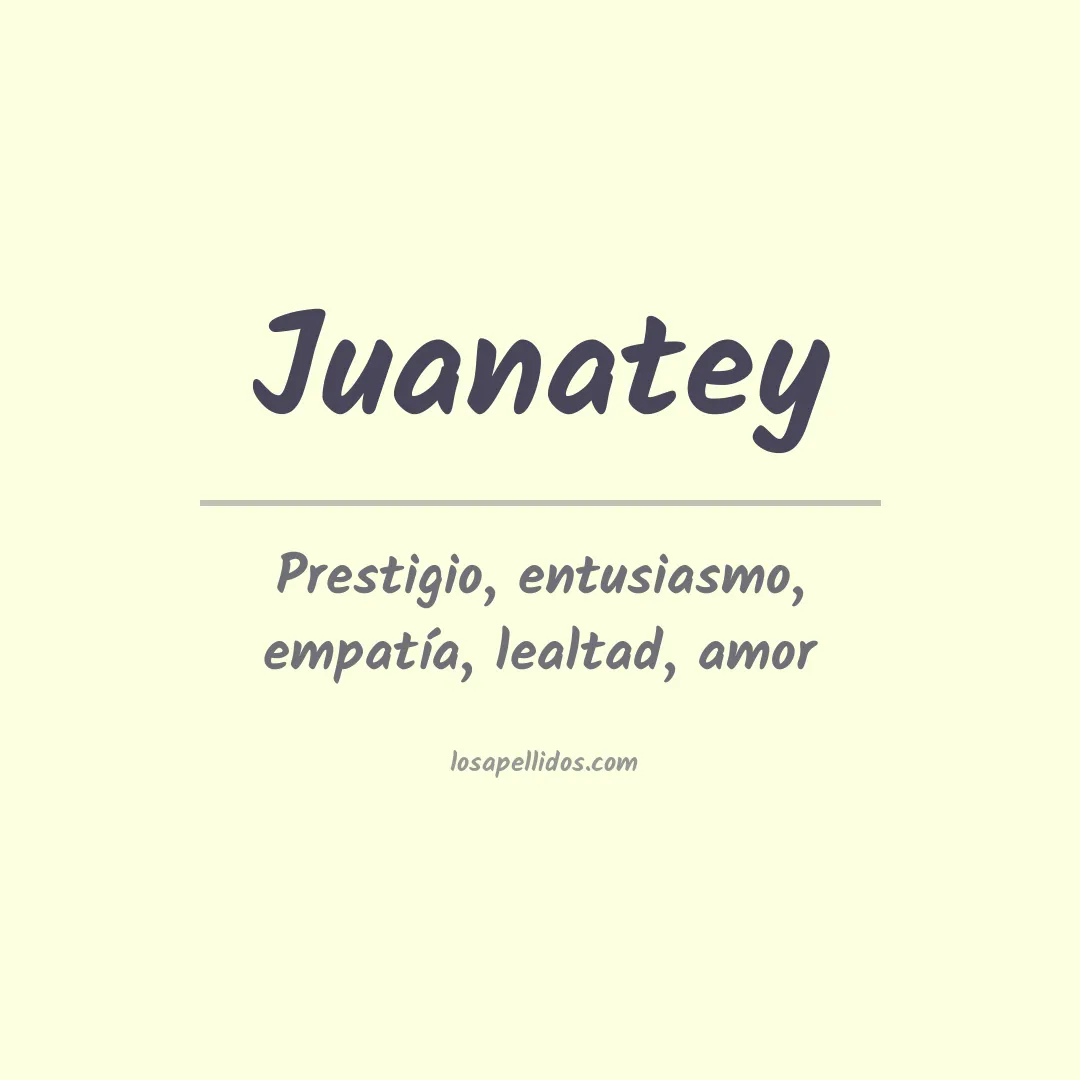 Significado del Apellido Juanatey