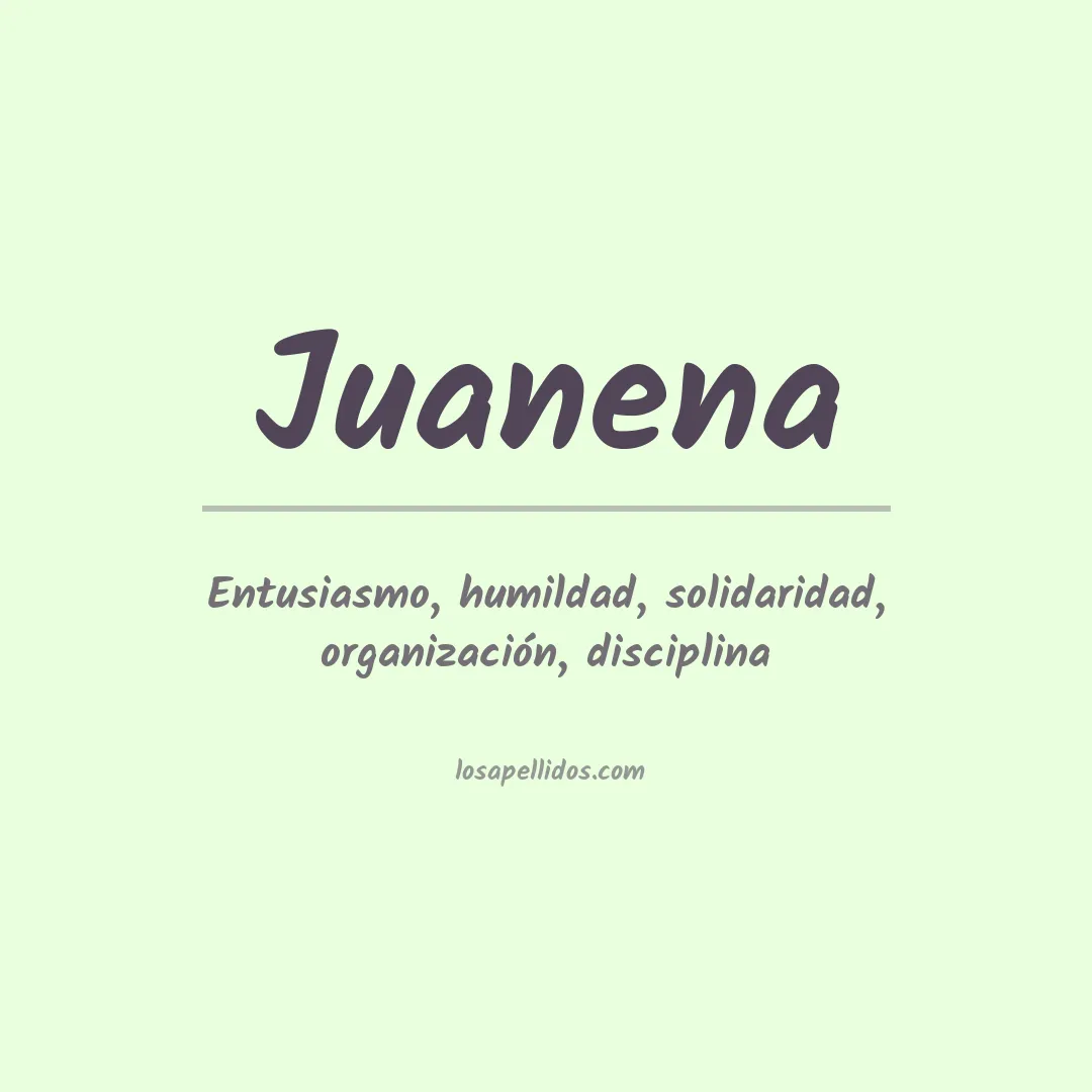 Significado del Apellido Juanena