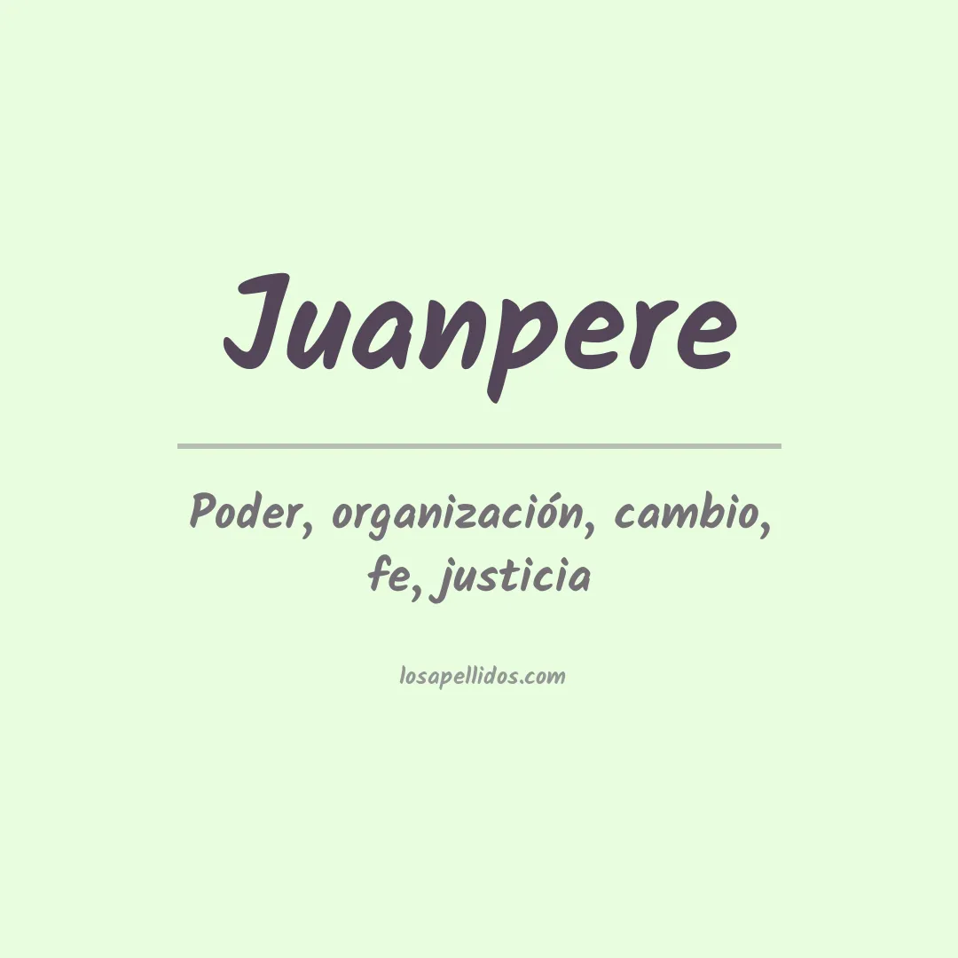 Apellido Juanpere