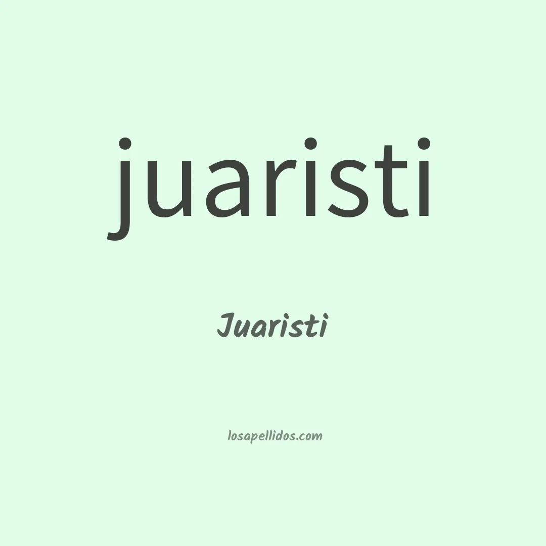 Juaristi en chino