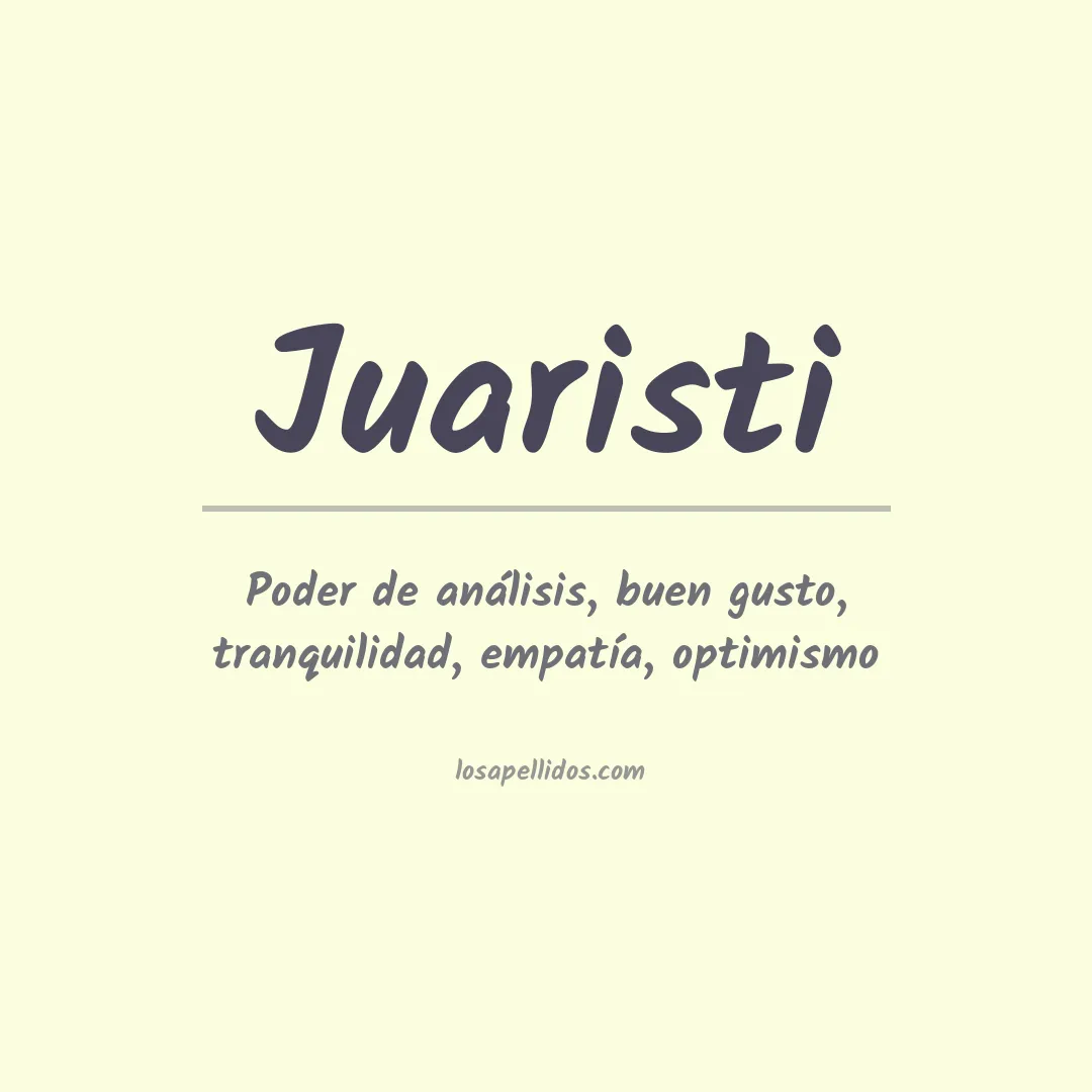Apellido Juaristi