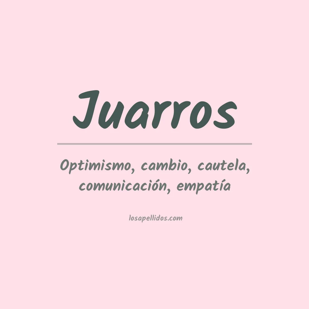 Apellido Juarros