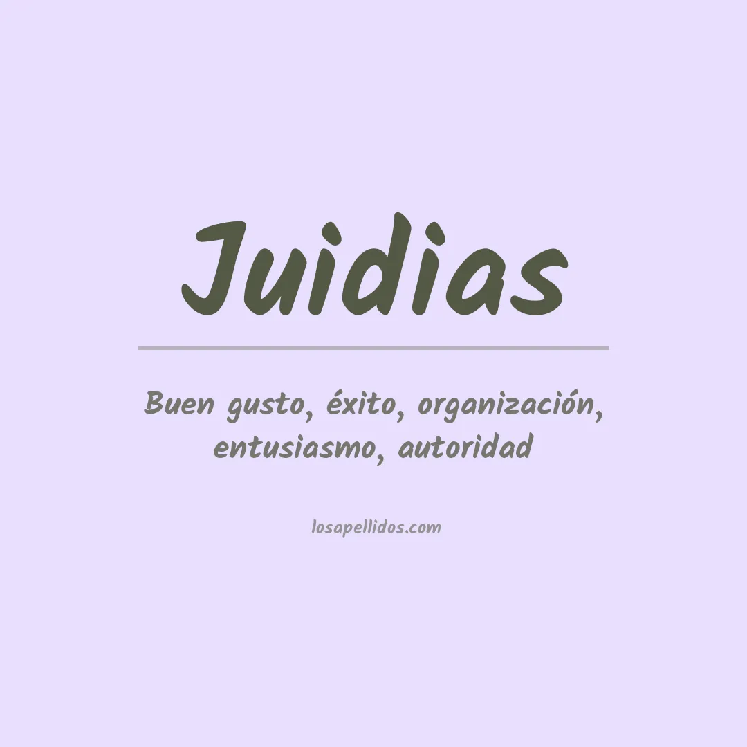 Apellido Juidias