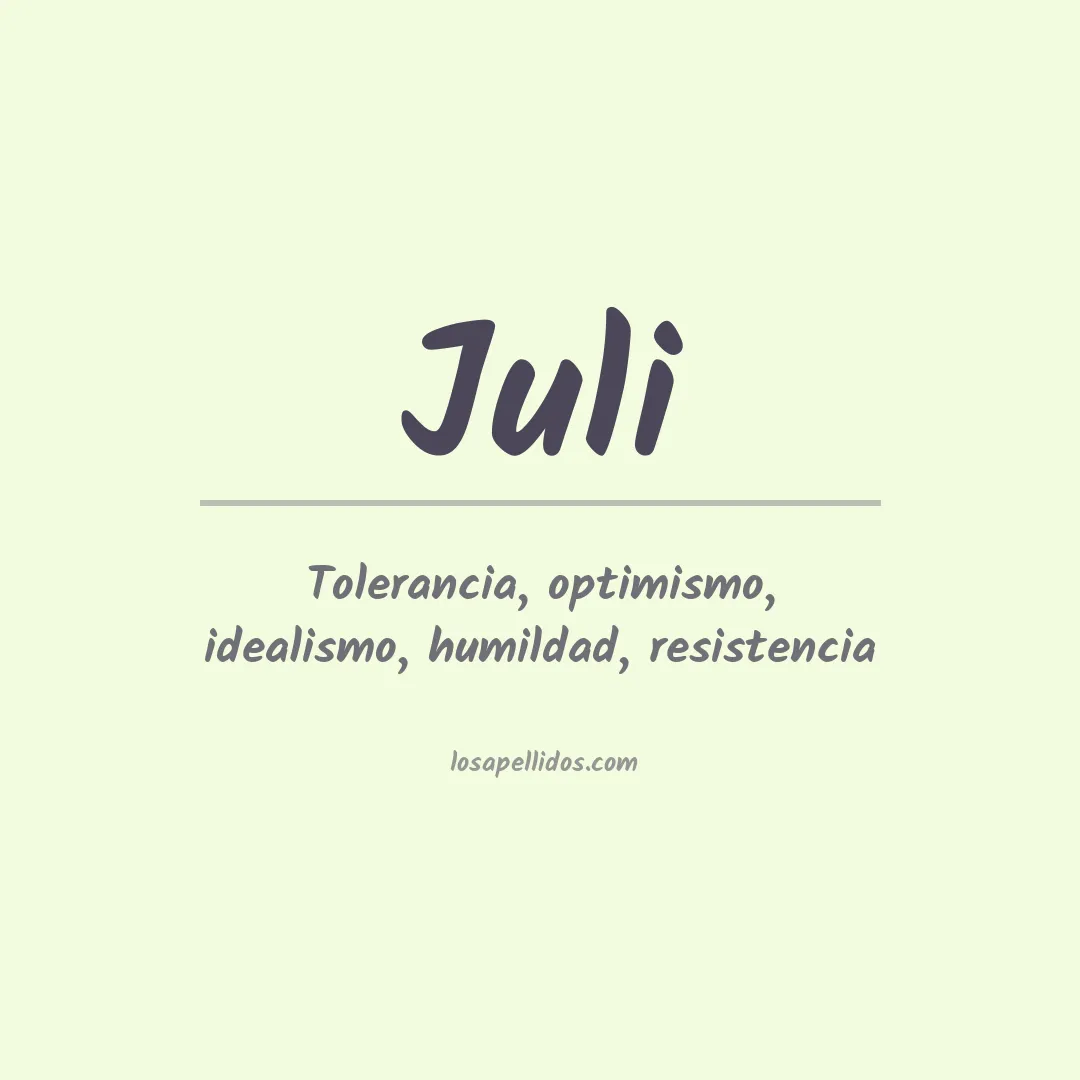 Apellido Juli