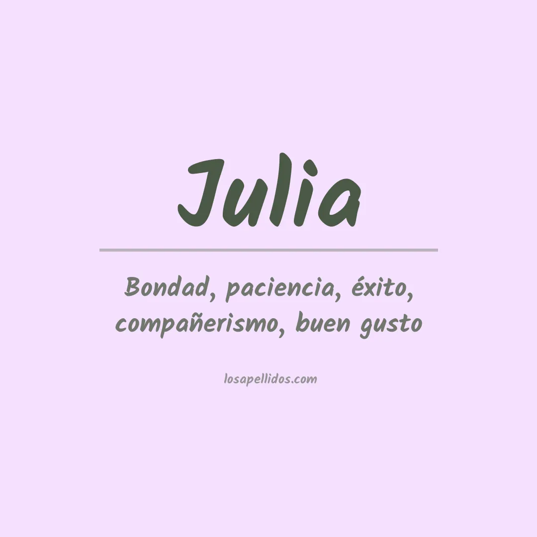 Apellido Julia
