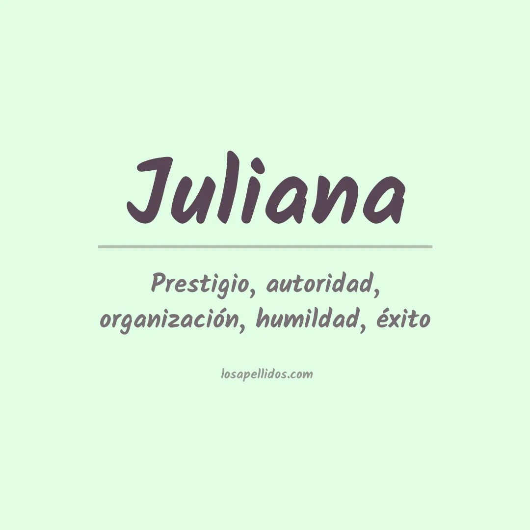 Apellido Juliana