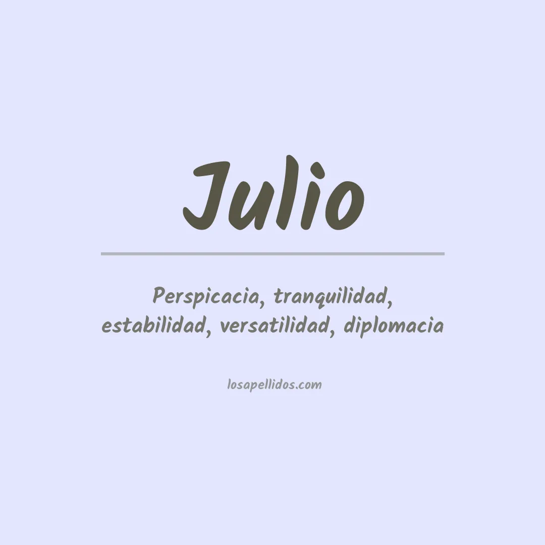 Apellido Julio
