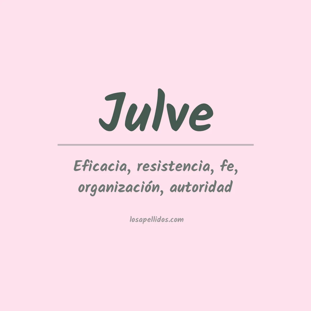 Apellido Julve