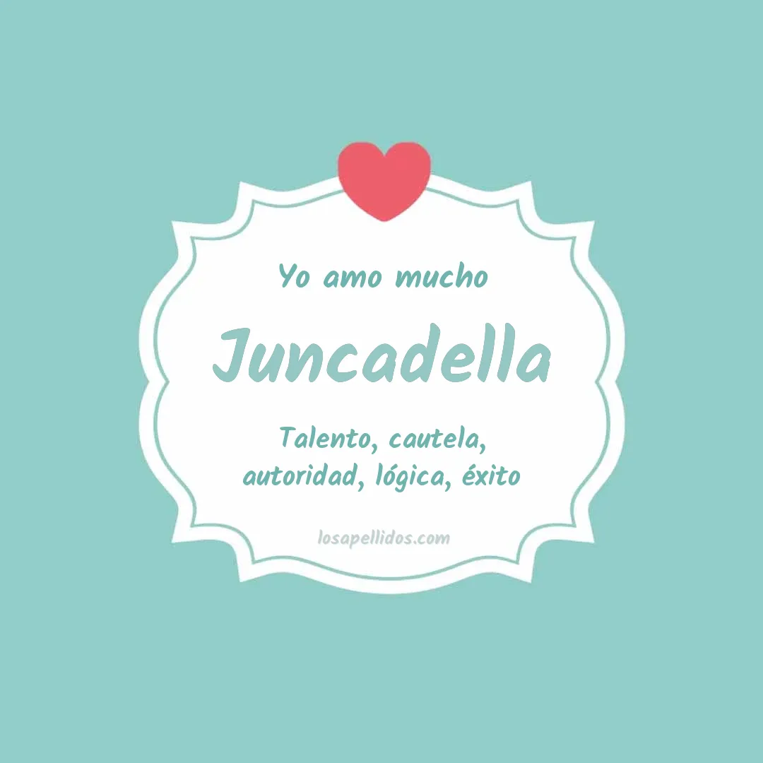 Yo amo mucho Juncadella