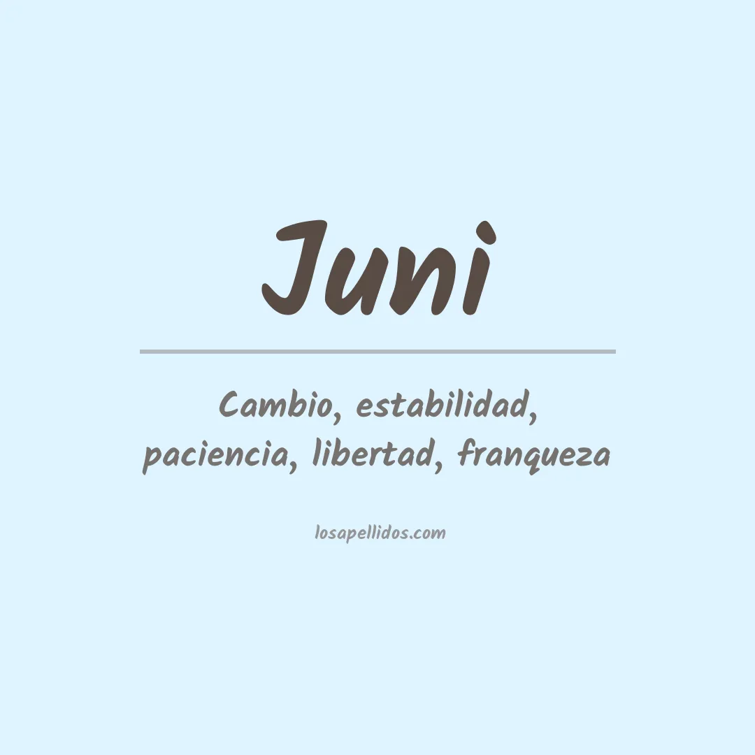 Apellido Juni
