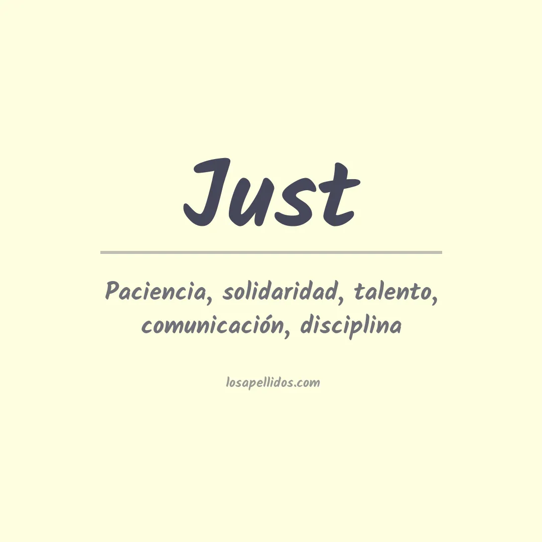 Apellido Just