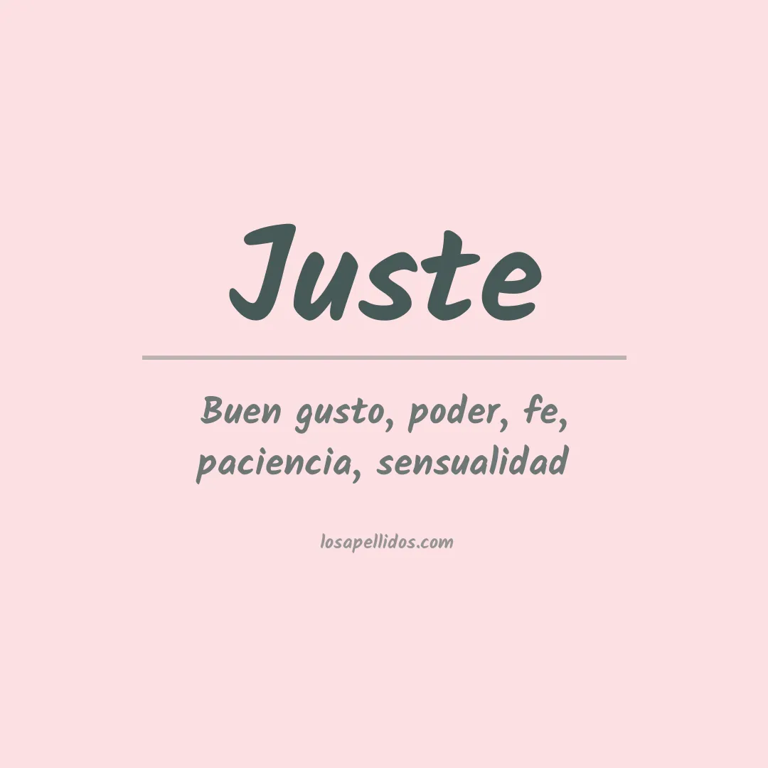 Apellido Juste