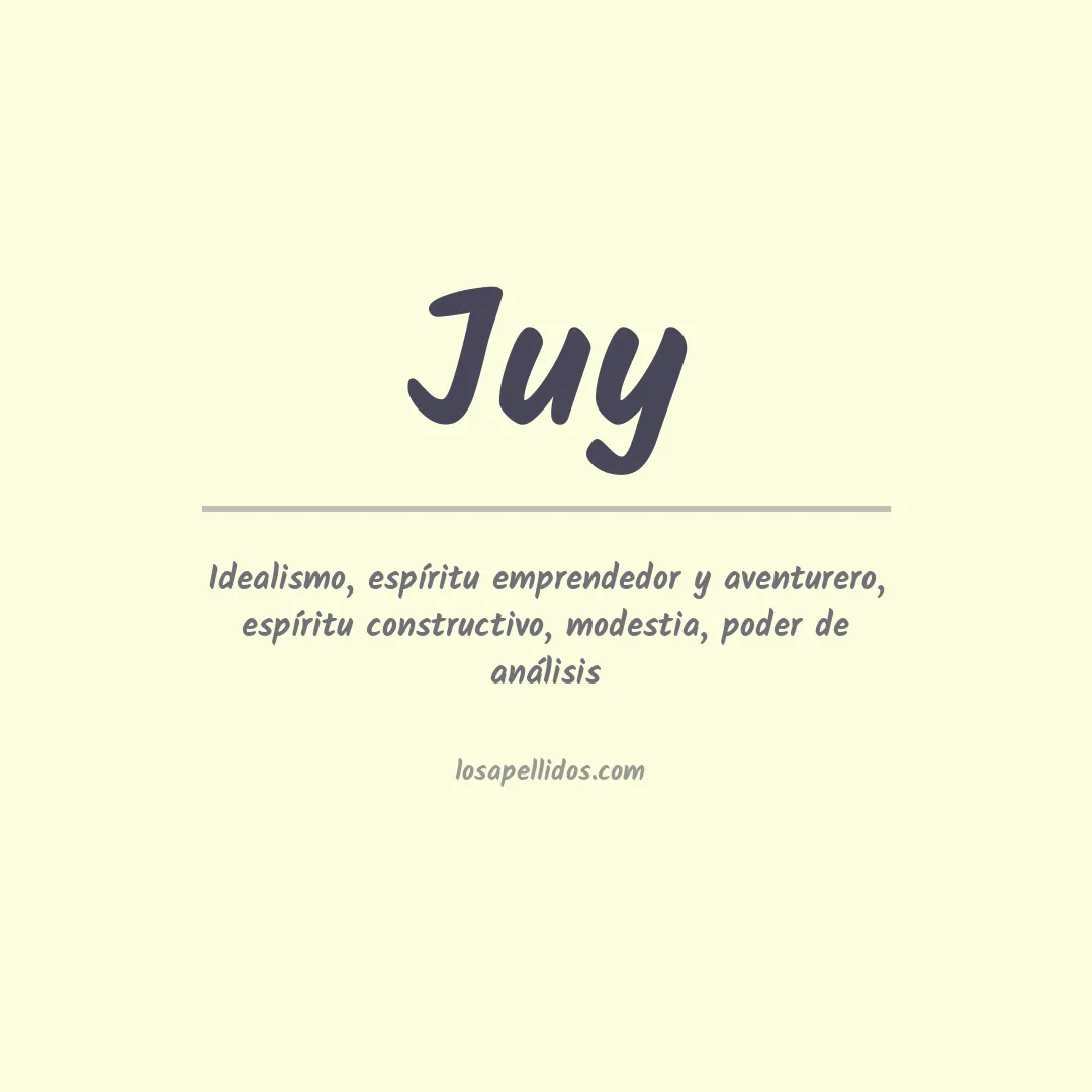 Apellido Juy