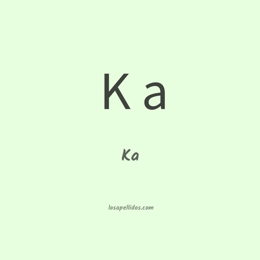 Ka en chino