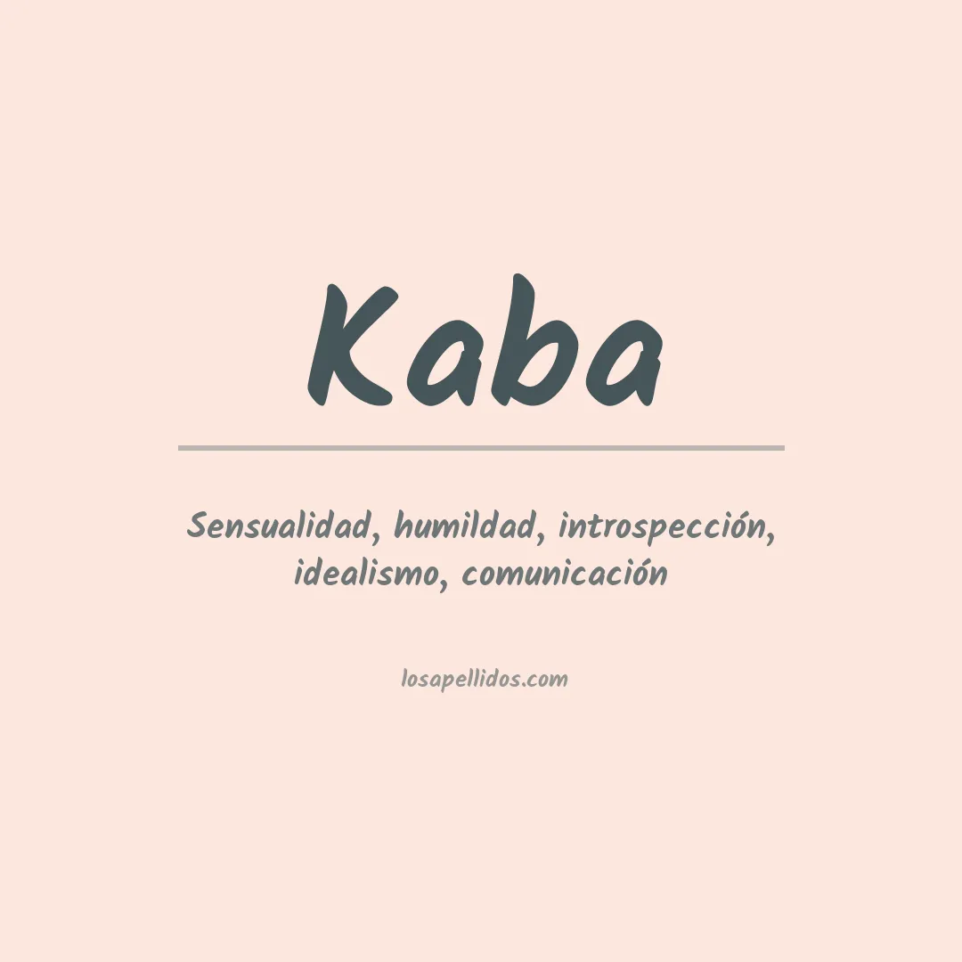 Apellido Kaba