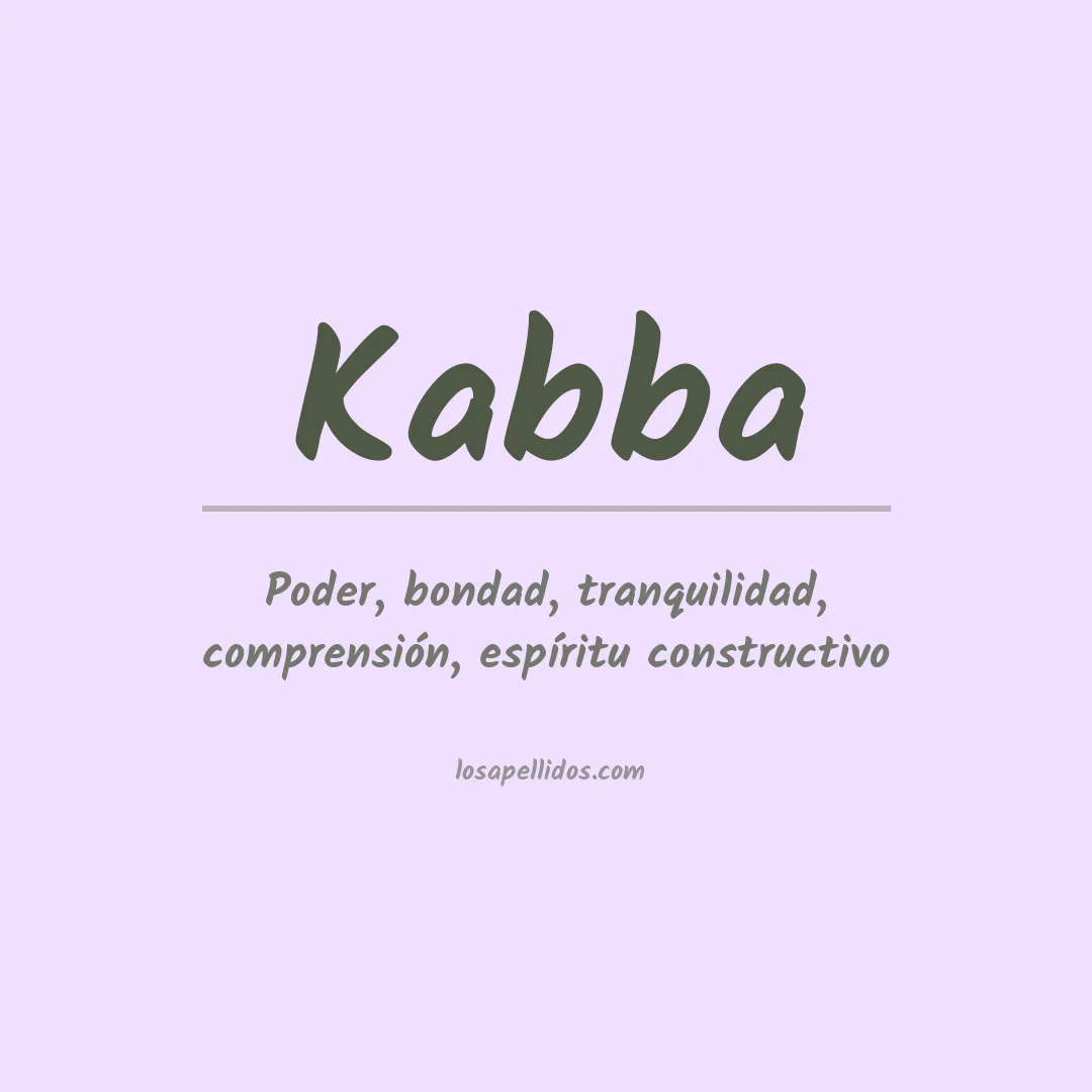 Apellido Kabba