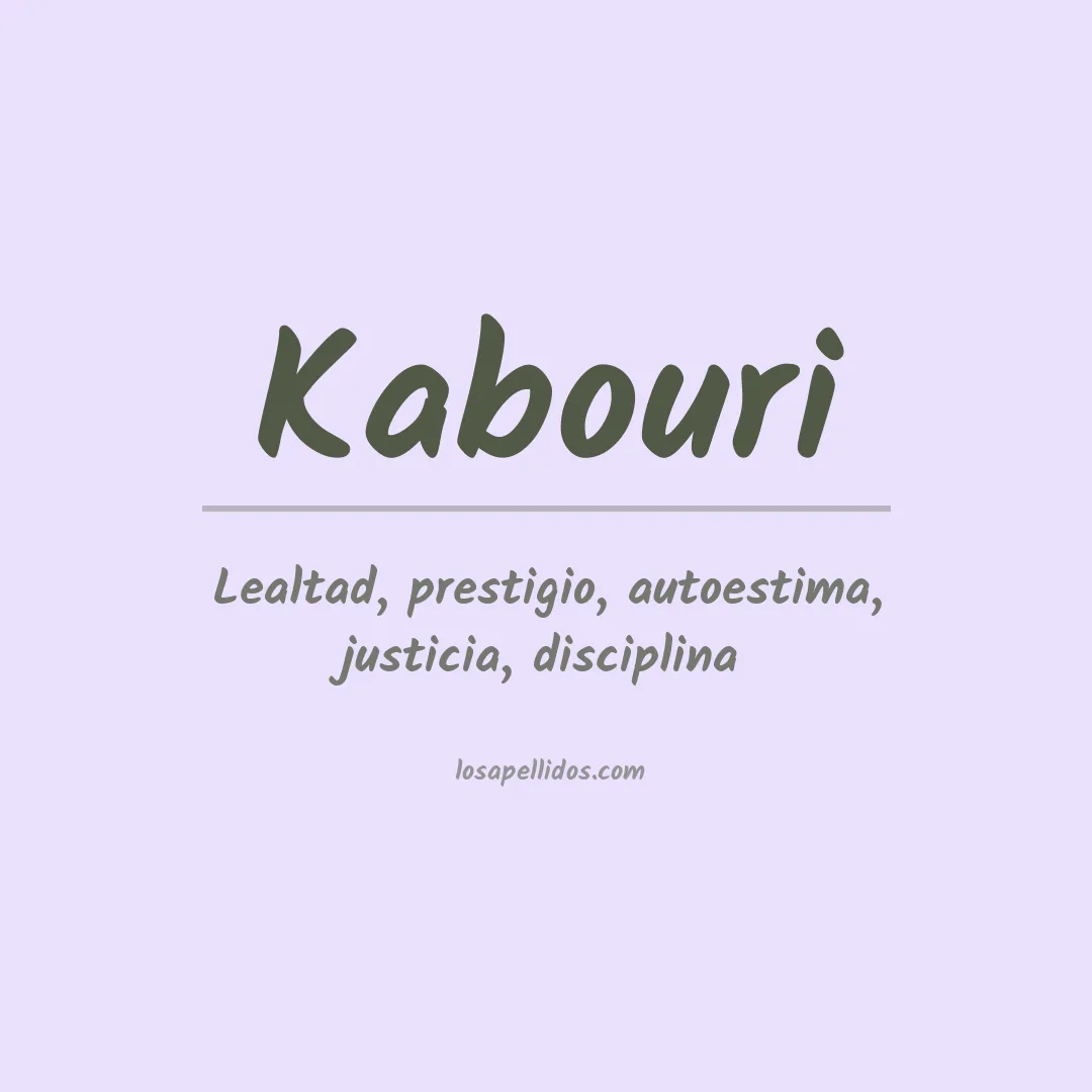 Apellido Kabouri