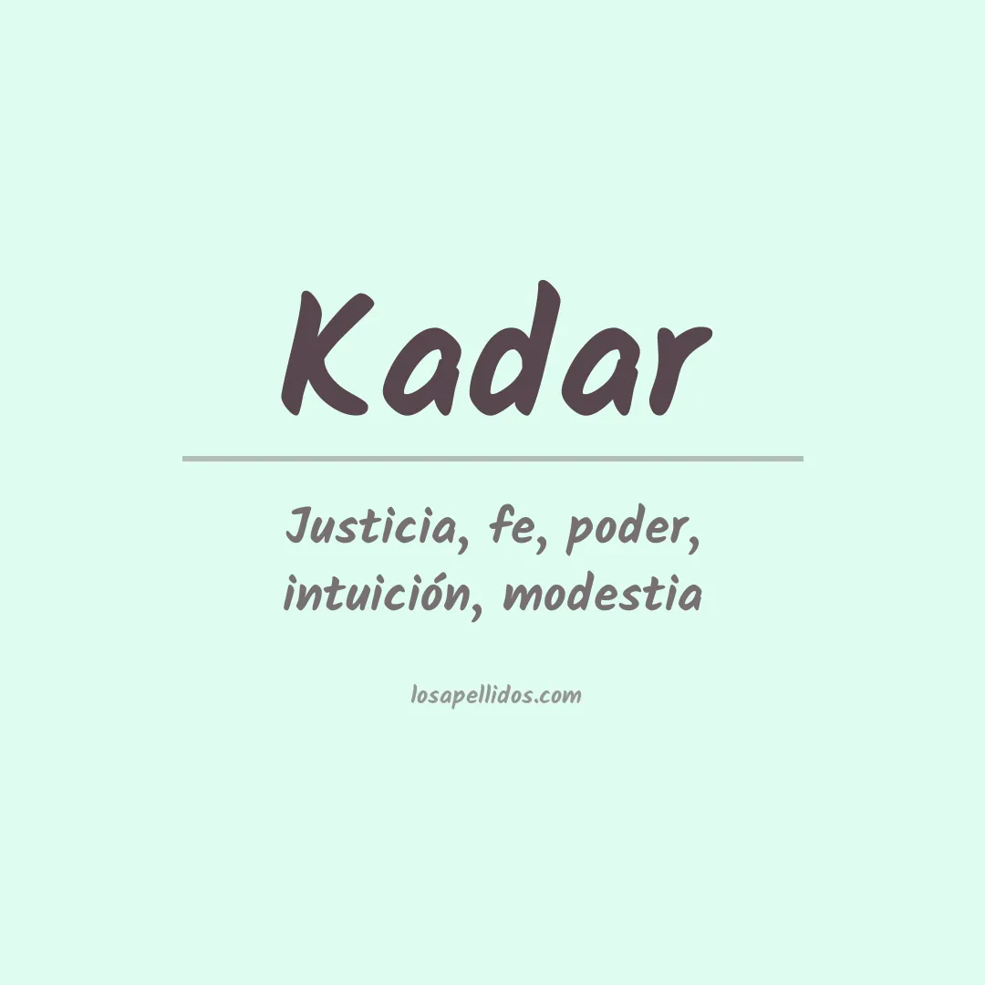 Apellido Kadar