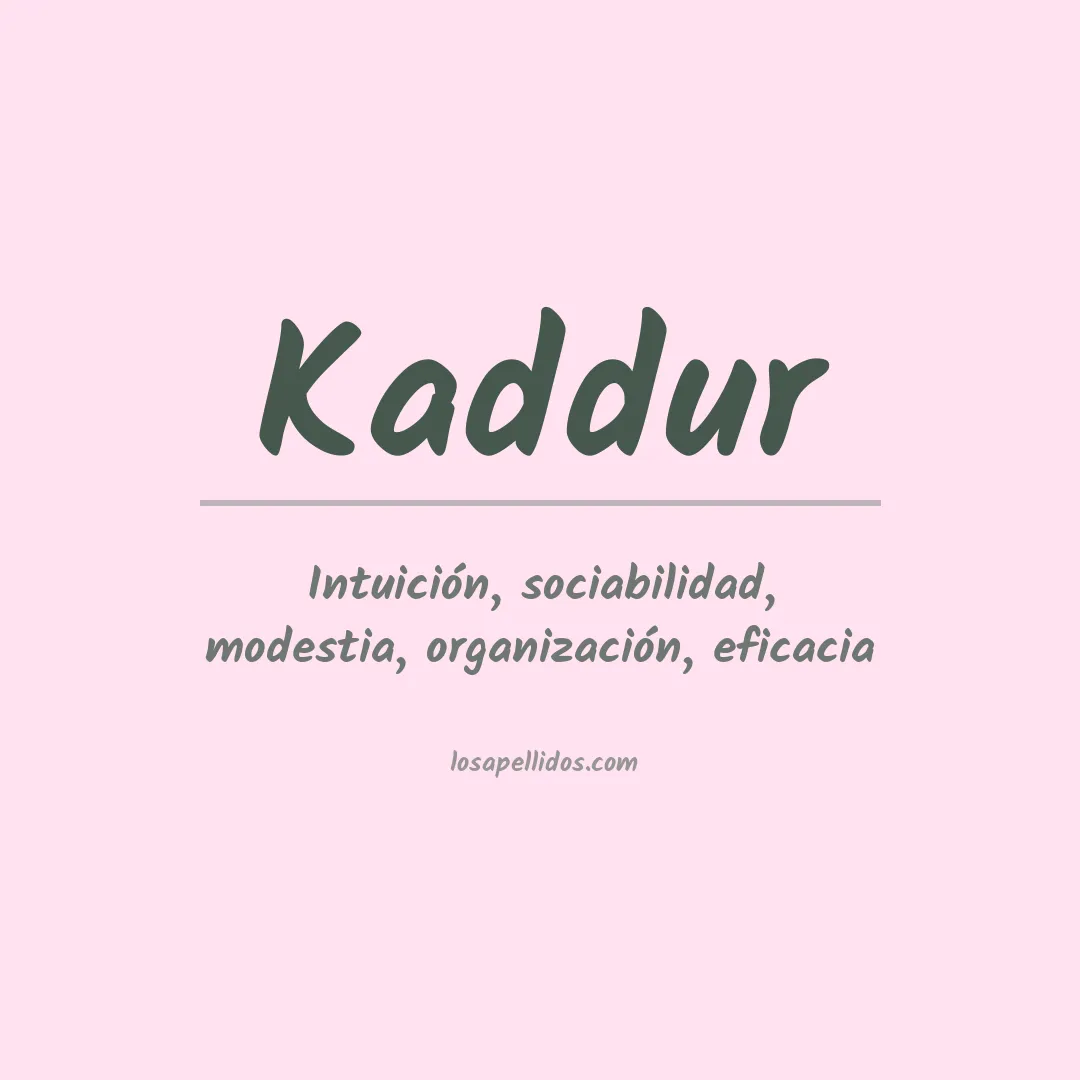 Apellido Kaddur