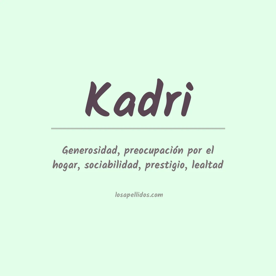 Apellido Kadri