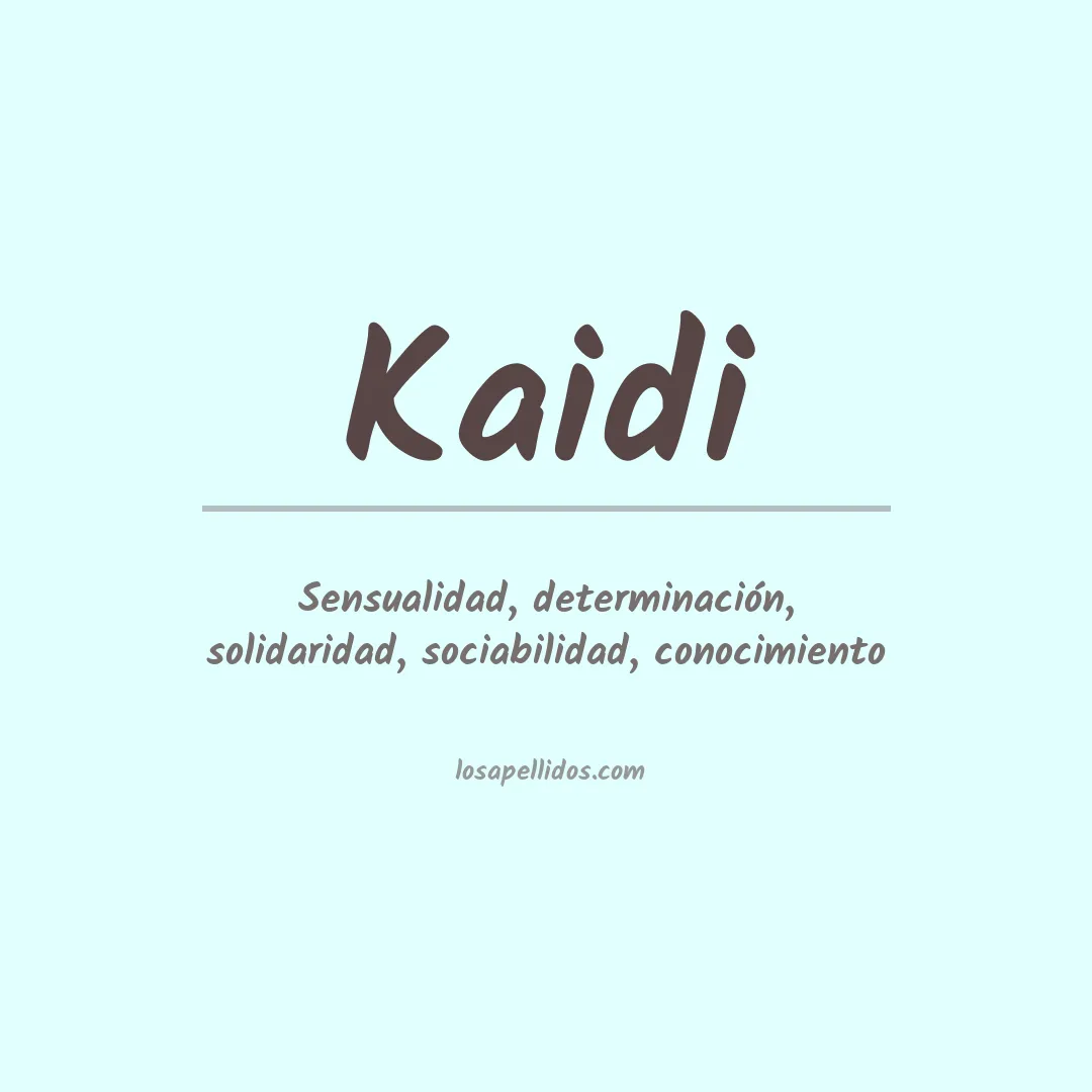 Apellido Kaidi