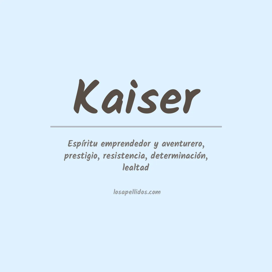 Apellido Kaiser