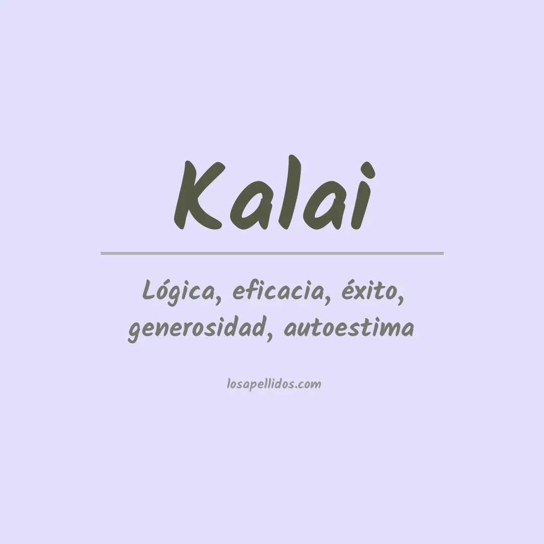 Apellido Kalai
