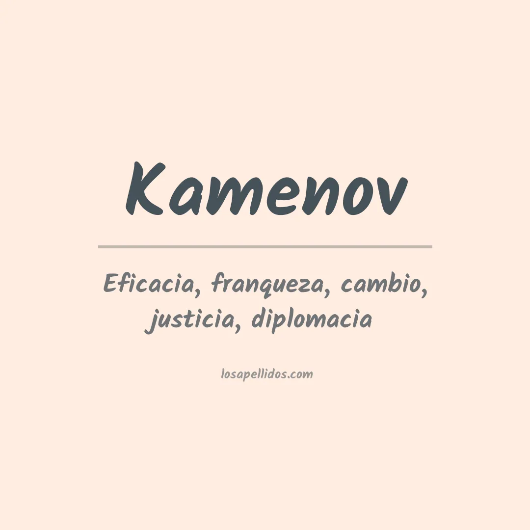 Apellido Kamenov