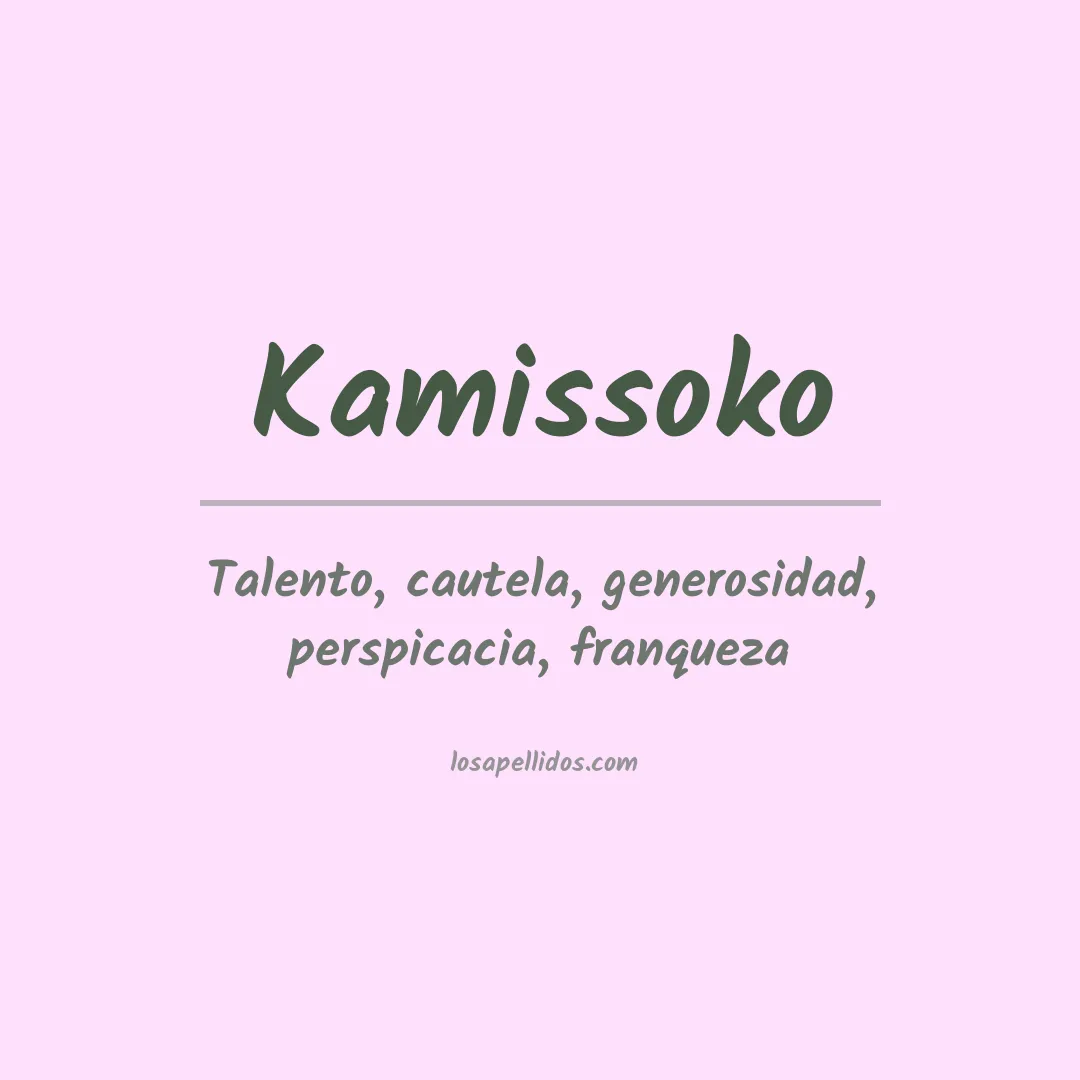 Apellido Kamissoko