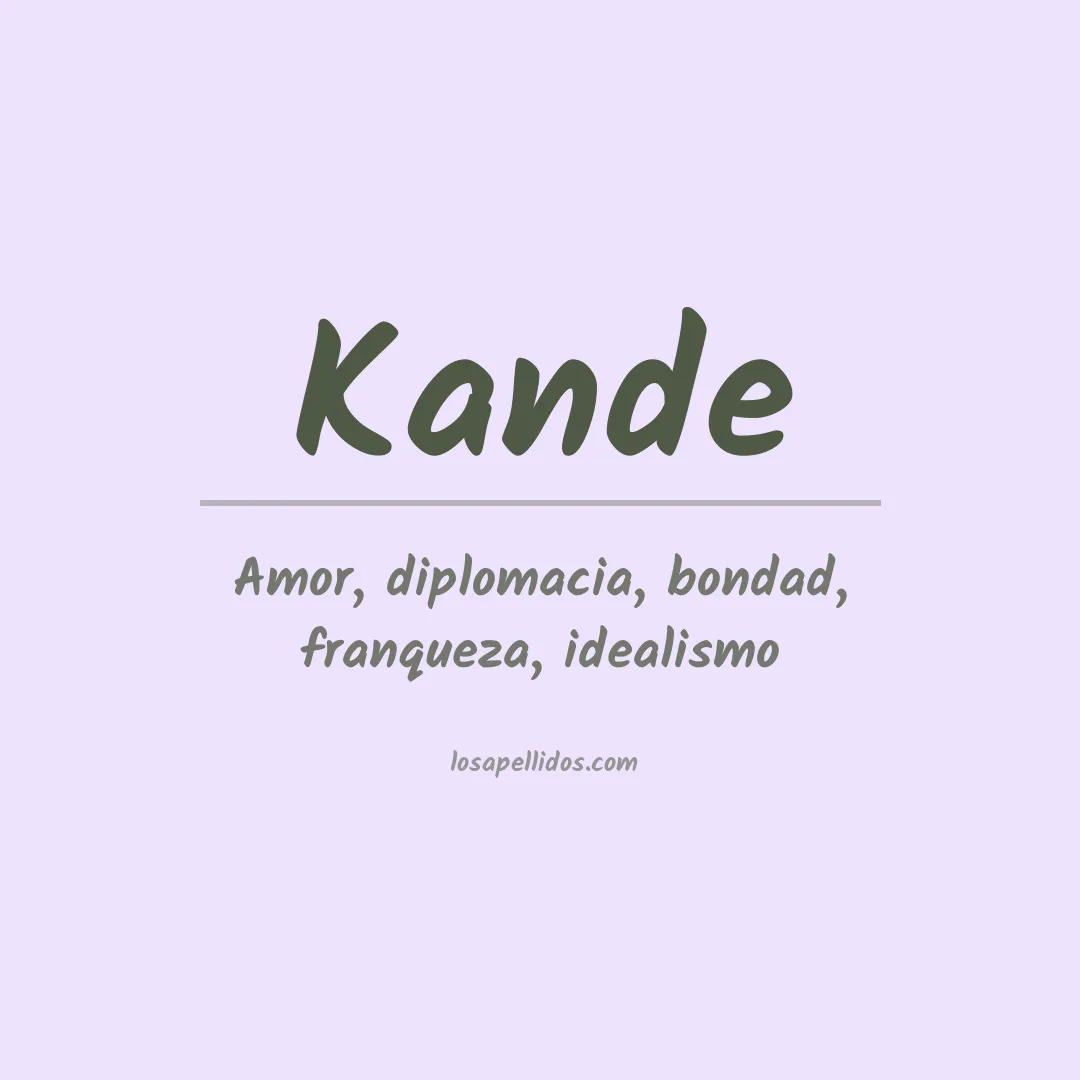 Apellido Kande