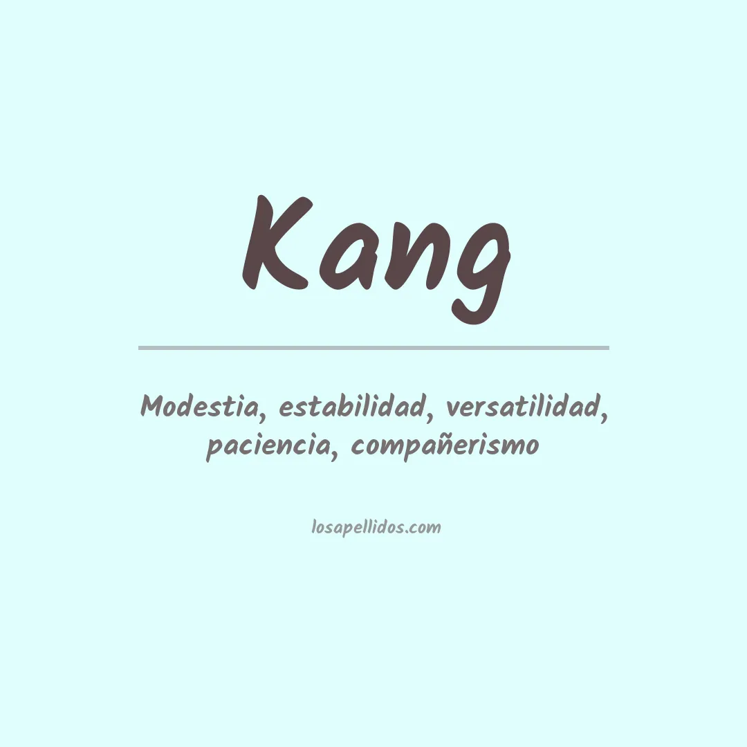Apellido Kang