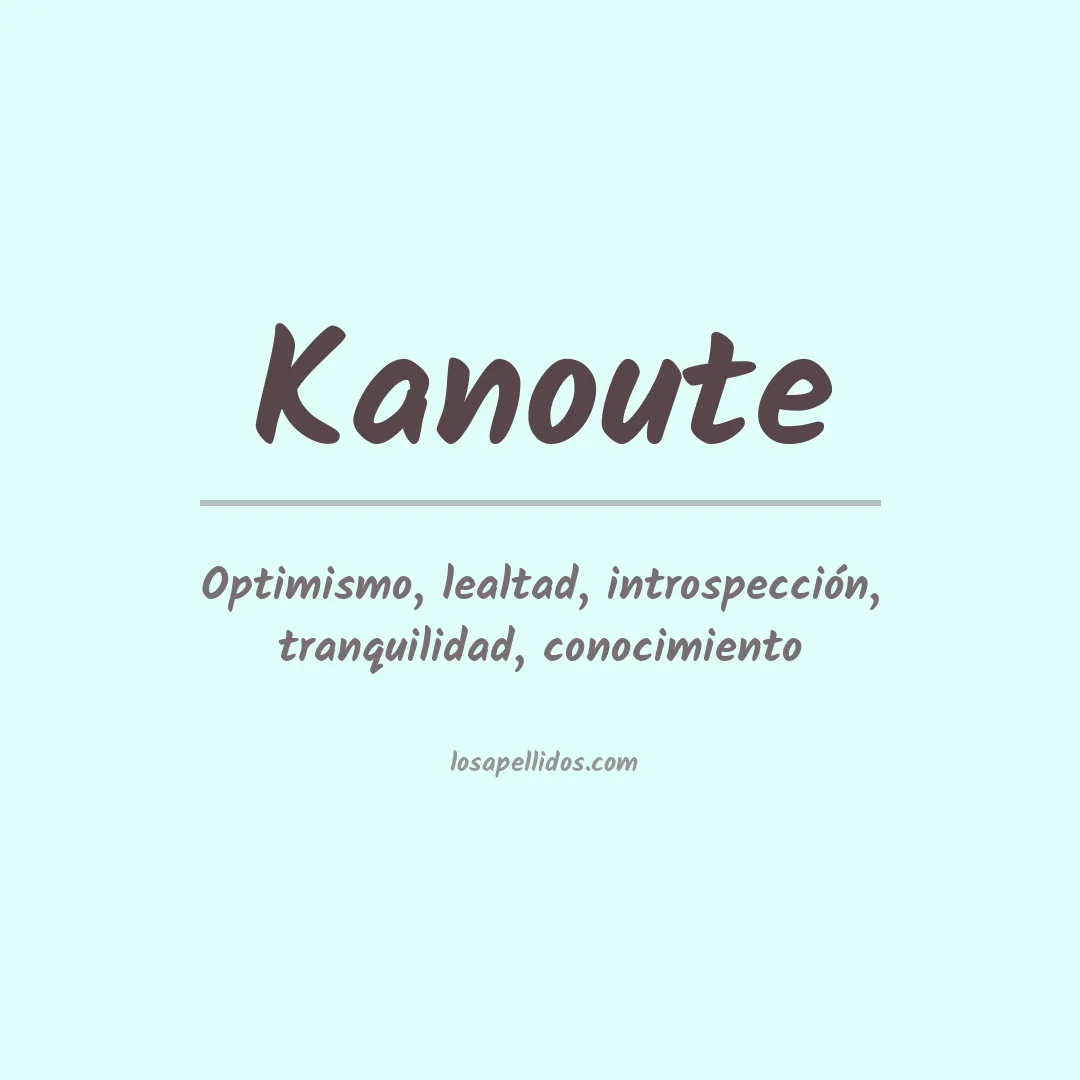 Apellido Kanoute